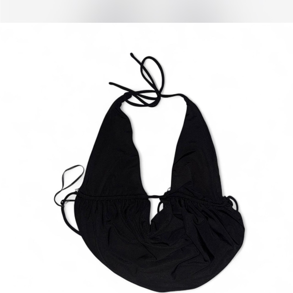 Black Halter Bikini Top